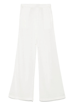 P.A.R.O.S.H. fine-knit trousers - White