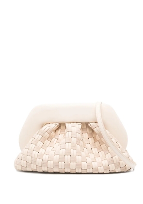 Themoirè woven clutch bag - Neutrals
