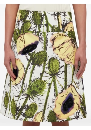 Wales Bonner Petal mini skirt - White