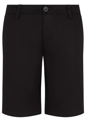 Armani Exchange logo-plaque shorts - Black