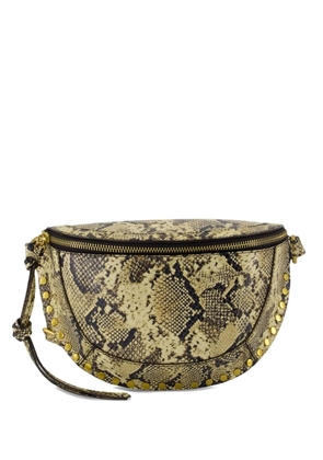 ISABEL MARANT snake-pattern belt bag - Green
