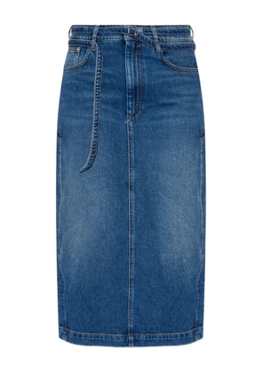Sportmax belted denim skirt - Blue