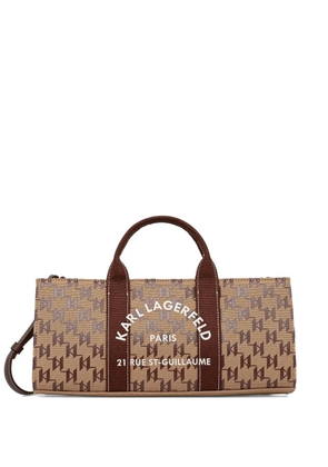 Karl Lagerfeld monogram logo-print tote bag - Neutrals