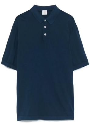 Eleventy fine-knit polo shirt - Blue