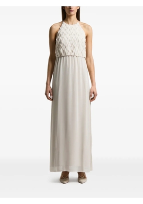 Peserico pleated maxi dress - Grey
