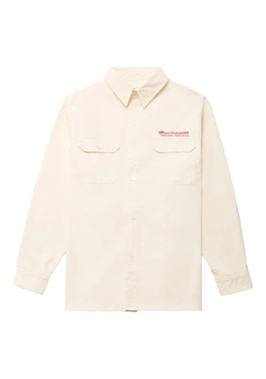 Willy Chavarria logo-embroidered shirt - Neutrals