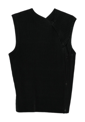 Homme Plissé Issey Miyake pleated vest - Black