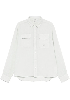 C.P. Company linen long-sleeves shirt - Blue