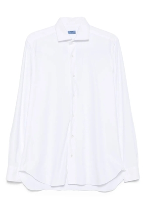 Barba long-sleeve button-up shirt - White
