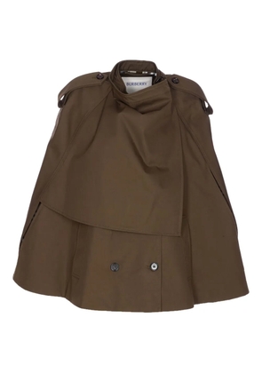 Burberry double-breasted cape - Brown