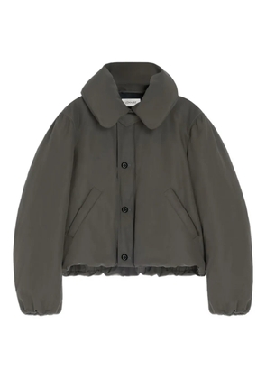 LEMAIRE bubble-collar puffer jacket - Grey