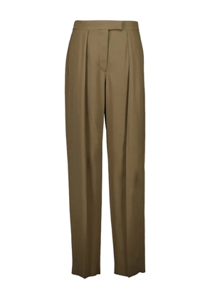 Ferragamo pleated-details trousers - Brown