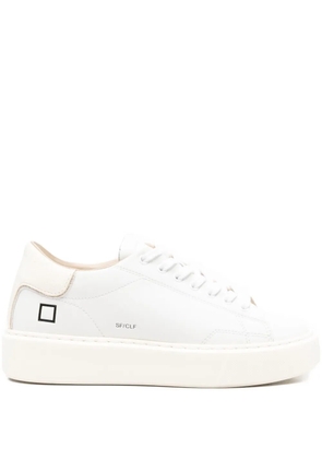 D.A.T.E. round-toe leather sneakers - White