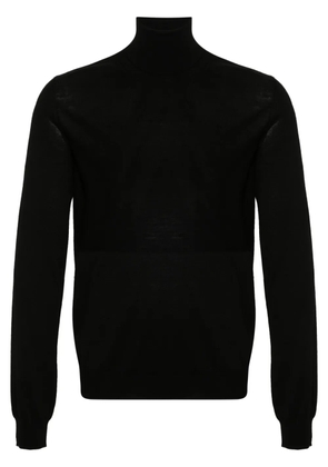 Jil Sander virgin wool fine-knit jumper - Black