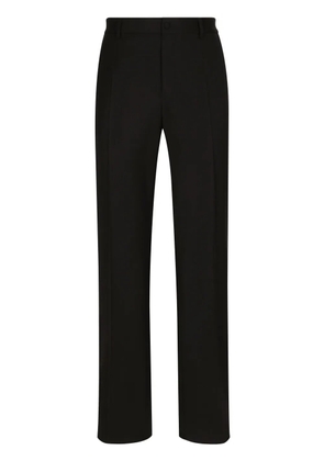 Dolce & Gabbana straight-leg wool trousers - Black