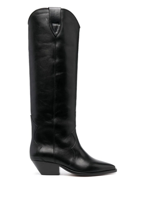 ISABEL MARANT Denvee leather cowboy boots - Black