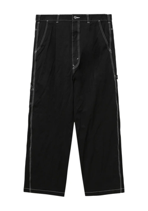 Comme des Garçons Homme contrast-stitching trousers - Black