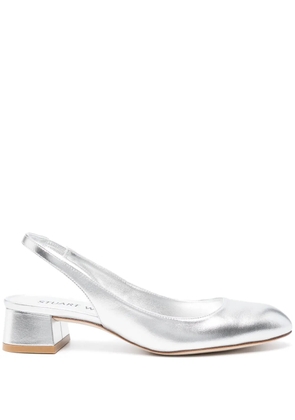 Stuart Weitzman Vivienne 35mm pumps - Silver
