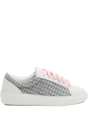 NUMERIS Signet houndstooth sneakers - Grey