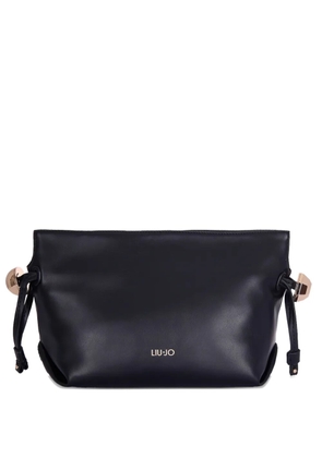 LIU JO logo-detail drawstring clutch bag - Black