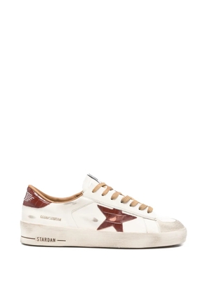 Golden Goose Stardan leather star-motif sneakers - White