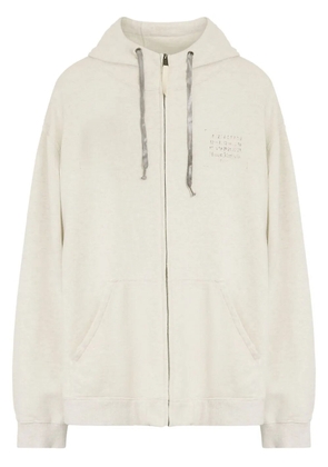 Maison Margiela drawstring hoodie - Neutrals