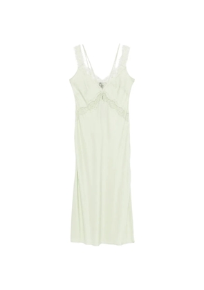 PINKO Anise lace V-neck midi dress - Green