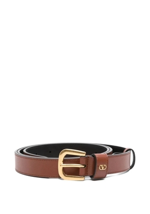 Valentino Garavani VLogo leather belt - Brown