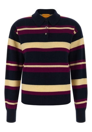 Guest In Residence striped polo shirt - Black