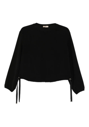 Herno drawstring-hem sweatshirt - Black