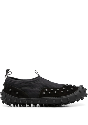 Sunnei stud-embellished leather sneakers - Black