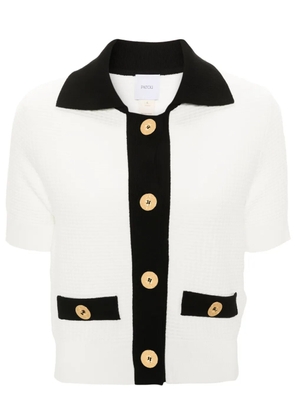 Patou 3D-knit cropped cardigan - White