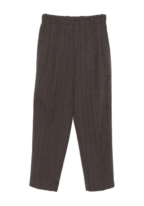 Golden Goose pinstripe-pattern wool trousers - Brown