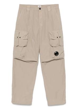 C.P. Company Lens-detail cargo trousers - Neutrals