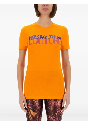 Versace Jeans Couture logo-print T-shirt - Orange