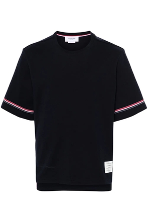 Thom Browne RWB-stripe cotton T-shirt - Blue