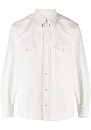 Bally flap-pockets cotton shirt - White