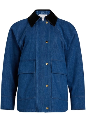 Patou organic-denim parka - Blue