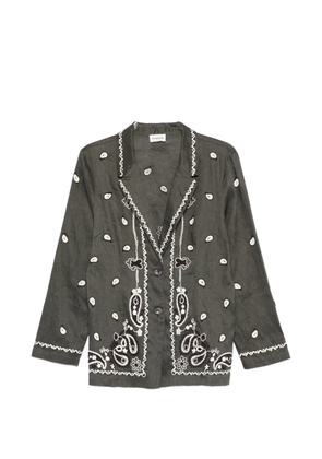 P.A.R.O.S.H. paisley-embroidery shirt - Grey