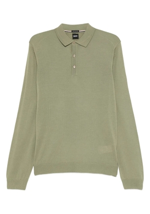BOSS long-sleeve polo shirt - Green