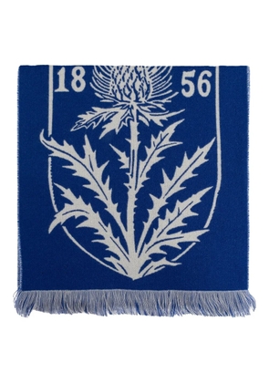 Burberry Thistle frayed-edges scarf - Blue
