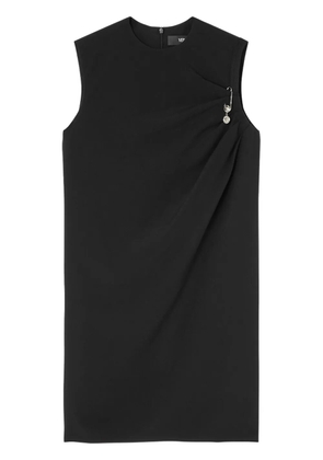 Versace Safety Pin satin midi shirt dress - Black