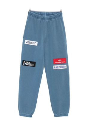 Martine Rose logo-embroidered track pants - Blue