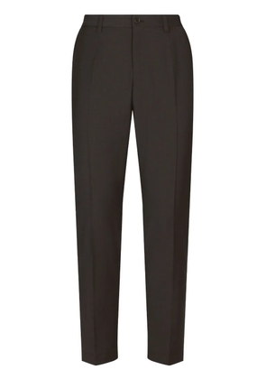 Dolce & Gabbana DG Essentials logo-embroidered trousers - Grey