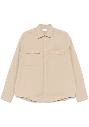Ferragamo logo-embroidered shirt - Neutrals