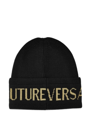 Versace Jeans Couture logo-detail beanie - Black