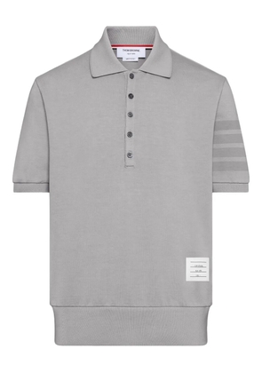Thom Browne Ottoman 4-Bar top polo - Grey