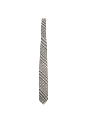 TOM FORD checked silk tie - Grey