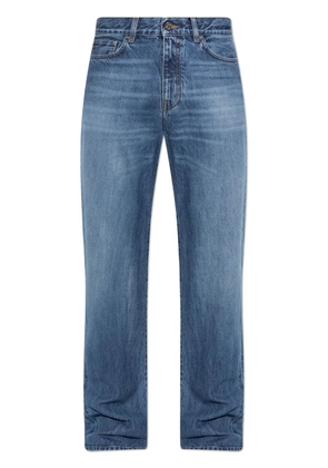 Versace logo-patch jeans - Blue