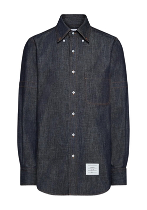 Thom Browne button-fastening shirt - Blue